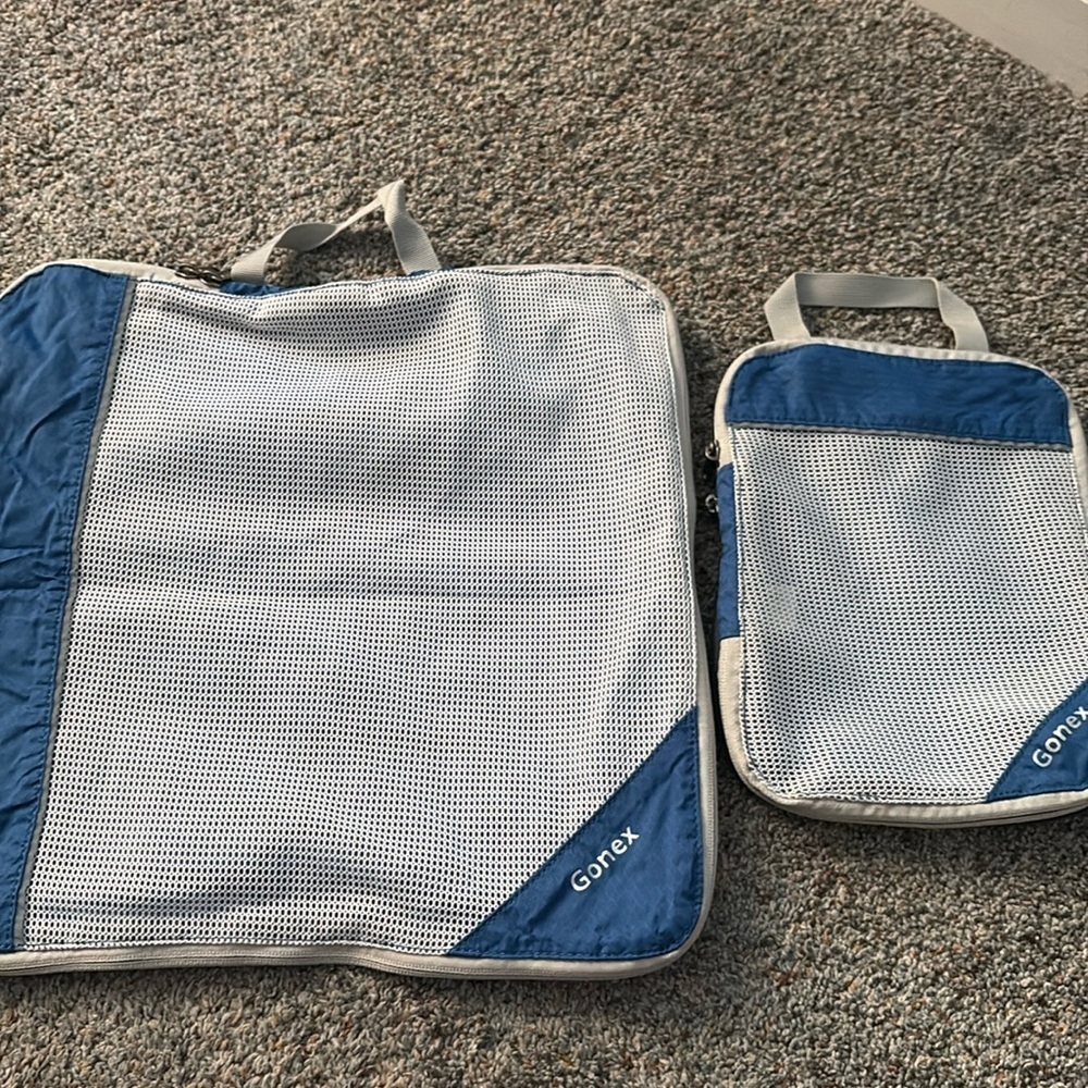 Gonex Packing Cubes Blue Mesh Set